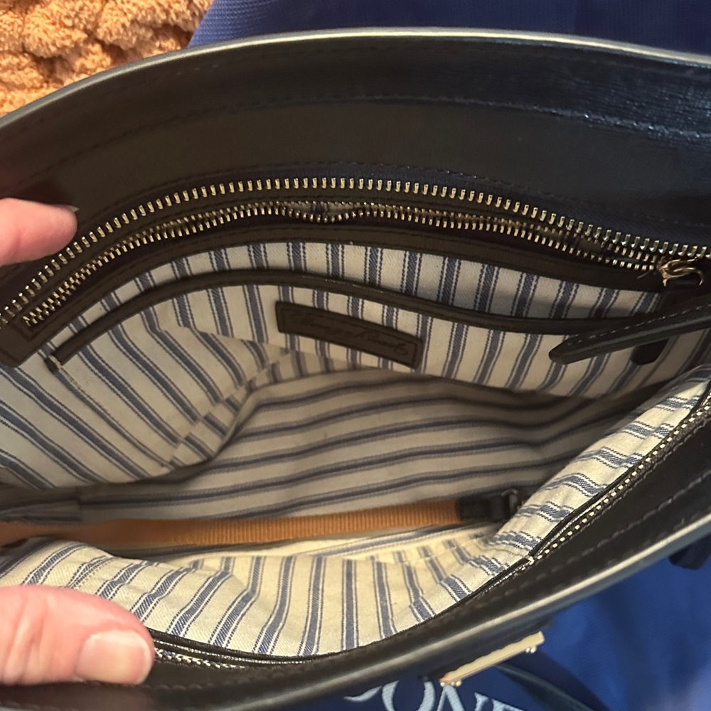 Dooney & Bourke Black Leather Tote Bag - Picture 3 of 8